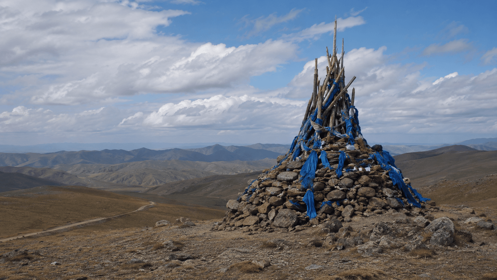 Why Are There Stone Piles on Mountain Passes in Mongolia?